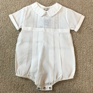 Feltman Brothers Smocked Hand Embroidered Creeper